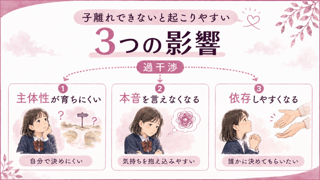 子離れできないと起りやすい３つの影響